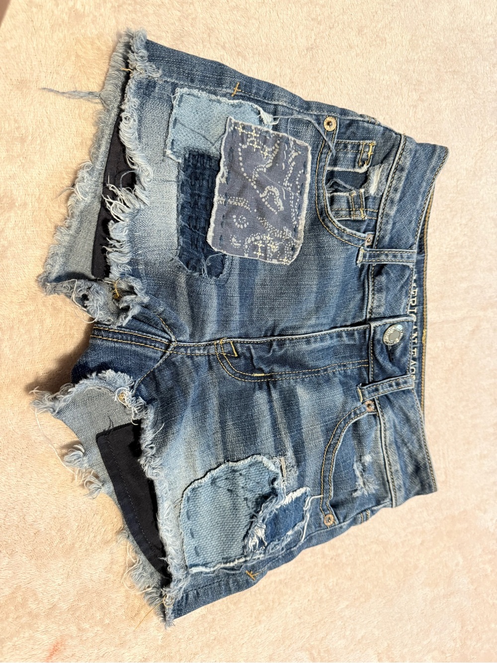 Y2K hi-rise short American eagle